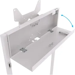 B-TECH E-Paper Stand 200x200mm back-to-back/neigbar/weiß