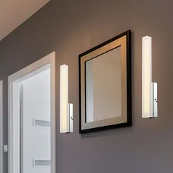2er Set LED Design Wand Leuchten Wohn Zimmer Beleuchtung Flur Chrom Lampen Höhe 33 cm