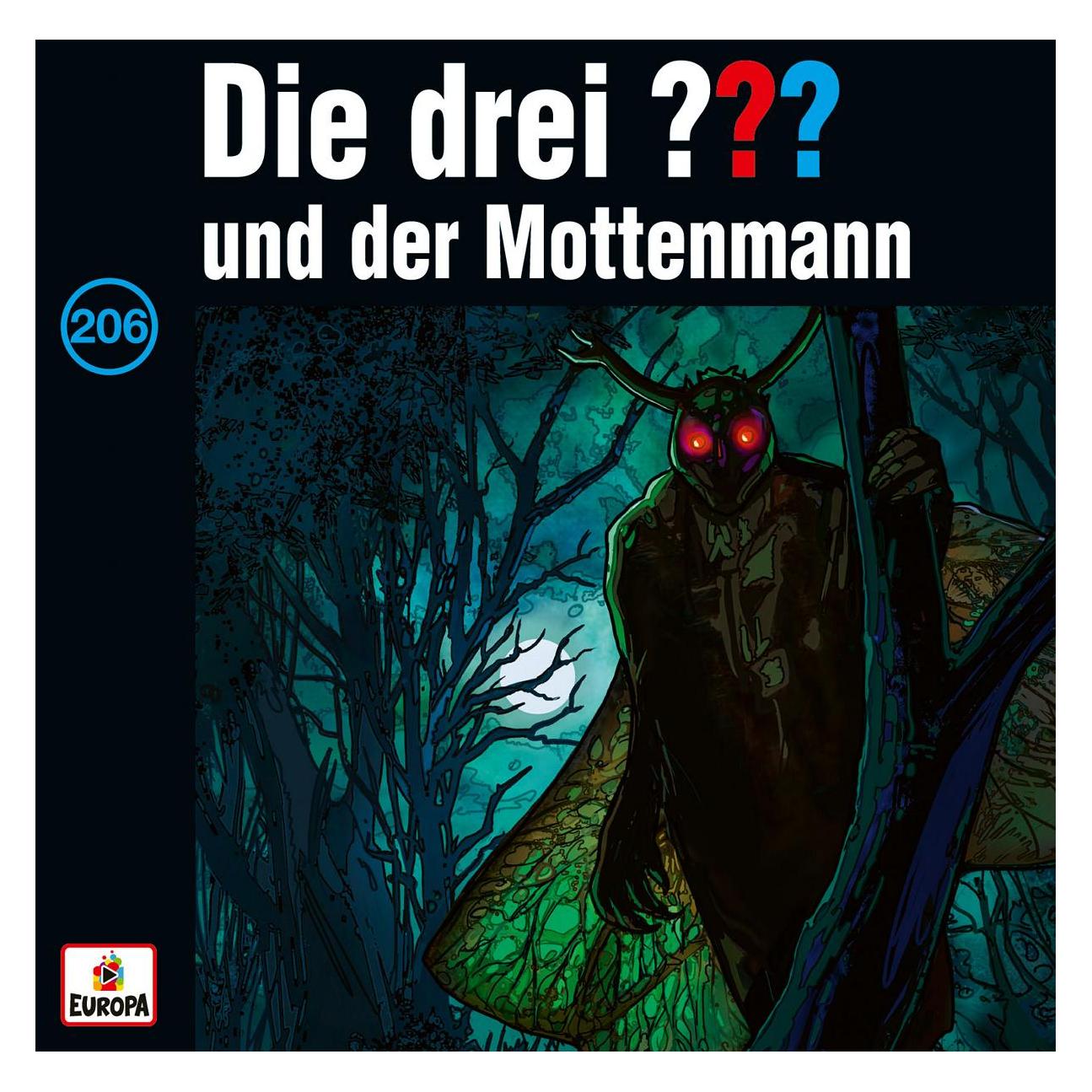 Europa Die drei DREI FRAGEZEICHEN 206 - und der Mottenmann (Die drei DREI FRAGEZEICHEN 206 - und der Mottenmann, Deutsch) (75987402)