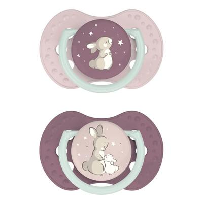 Difrax Dynamic Fopspeen Day&Night Girl 6-18m 2st 2 St Schnuller