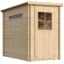 HOLZ-GARTENHAUS - Gerätehaus mit imprägniertem BodenB144xL239xH198 cm/ 2.63 m2 M306+M306G