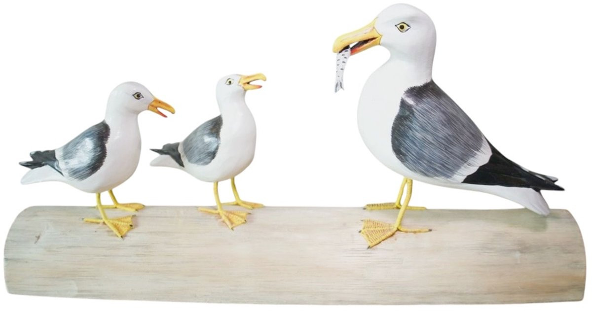 Ornament Wim 3 meeuwen voor op tafel