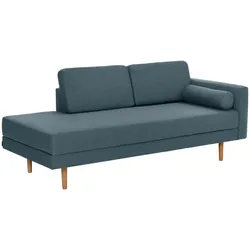 RECAMIERE Armlehne rechts Keara Flachgewebe blau-grau
