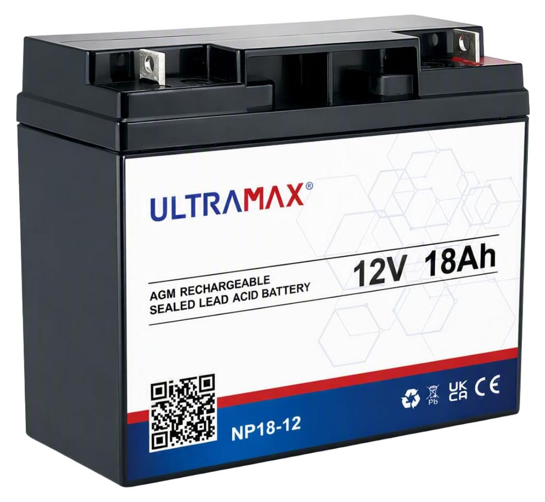 Dripio Accu 12V 18Ah voor grasmaaiers, verzegelde loodaccu