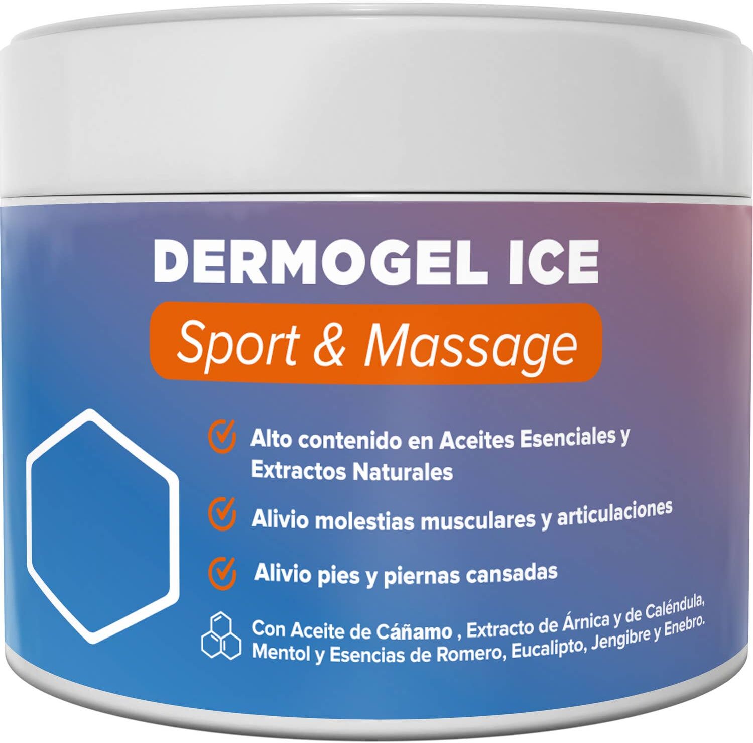 QKnatur DermoGel Ice Sport & Massage Cañamo 500 ml