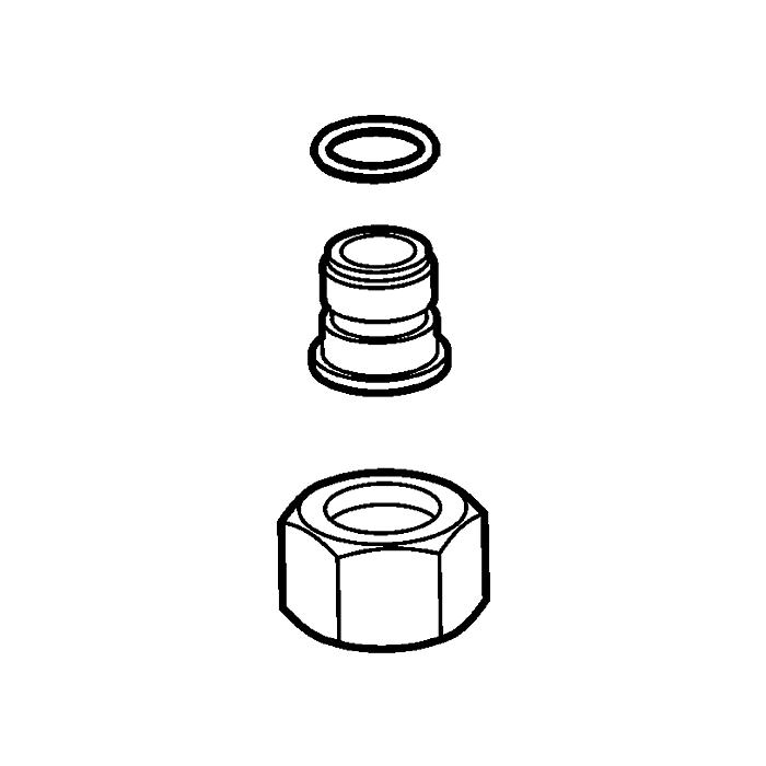 Hansa Anschluss G 3/8 chrom 59912848 G3/8 chr
