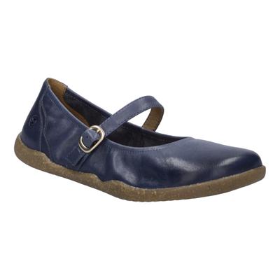 Ballerina JOSEF SEIBEL "Cassandra 10, jeans", Damen, Gr. 39, blau (jeans), Obermaterial: 100% Rindsleder Leather cow., Schuhe Ballerina