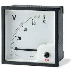 ABB VLM-1-200/72 Voltmeter analog Direktmessung, 200V, Wechselspannung, 72 2CSG112160R4001 VLM120072