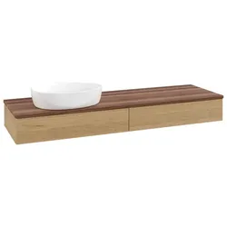 Villeroy & Boch Antao Waschtischunterschrank 1600x190x500mm K15112HN mit Struktur FK/AP: HN/2