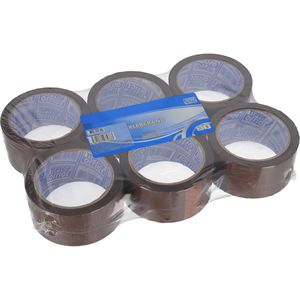 TipTop-Office Packband TTO 405754, PP, braun, 50mm x 66m, 6 Rollen