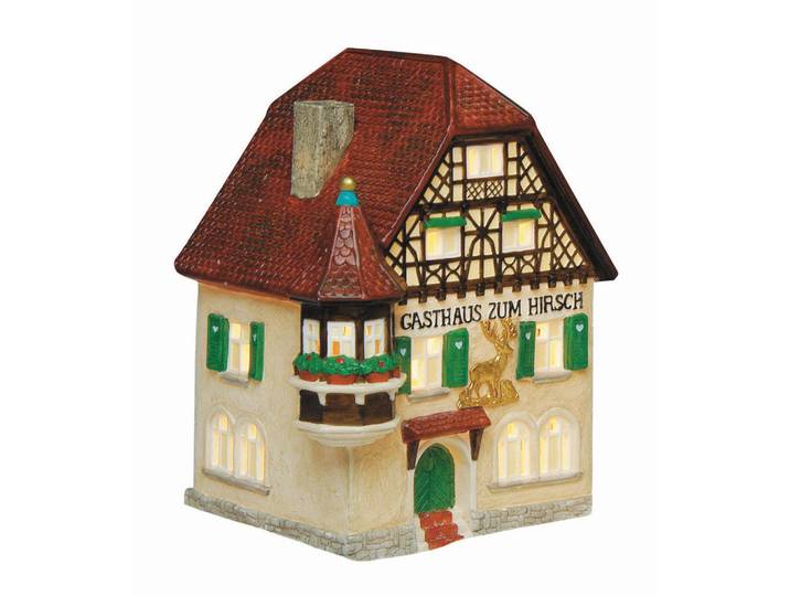 Dekohaus, Mehrfarbig, Keramik, 14x19x10 cm, Dekoration, Dekofiguren & Skulpturen, Dekoobjekte