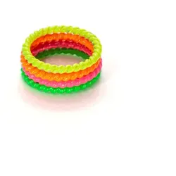 Ringe "Neon", 4 Stück