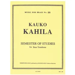 Kahila Semester Of Studies Bass Trombone Mfb292, Fachbücher