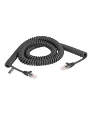 Delock RJ45 Spiralkabel Stecker zu Cat.5e 3 m schwarz Schwarz (87994)