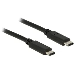 DeLOCK Type-C 2.0 - USB Type-C 2.0, 1 m USB Kabel USB 2.0 USB C 0,48 Gbit/s Schwarz