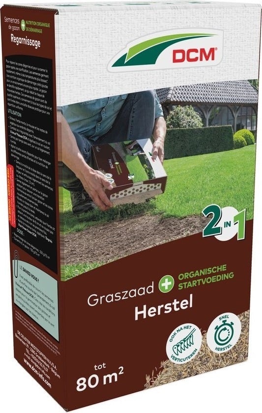 DCM & Lamarca Graszaad 2-in-1 Herstel 80 m2 (1,2 kg)