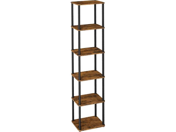 Standregal 6 Ebenen Aufbewahrungsregal Vintagebraun 173cm