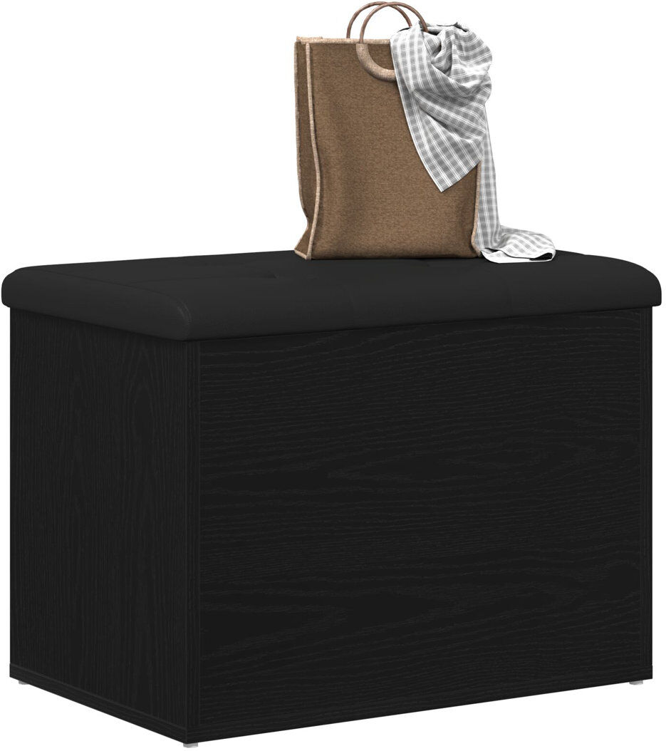 Latitude Run 2 Pair Shoe Storage Bench Black Oak 2