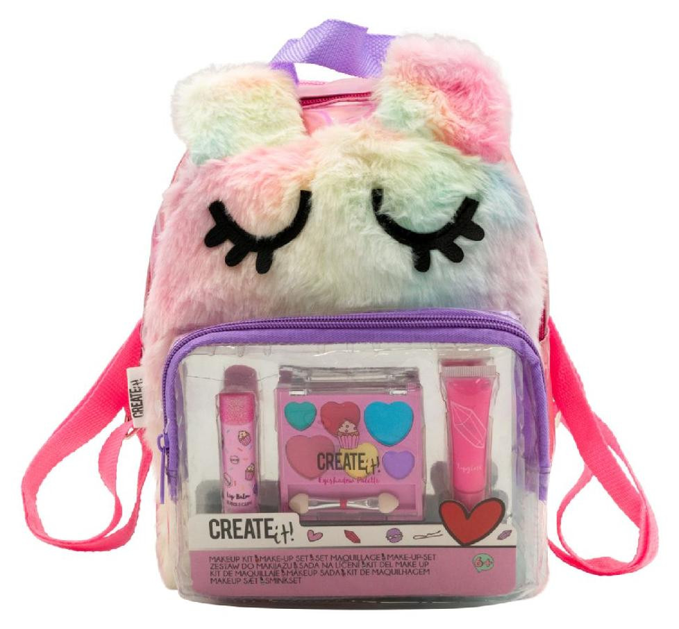 Canenco Create it! Make-up set in een pluche rugzak