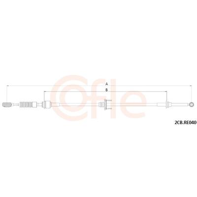 COFLE Seilzug, Schaltgetriebe 92.2CB.RE040 für RENAULT