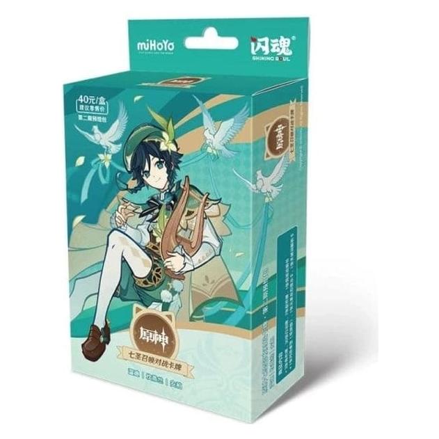 Mihoyo Genshin Impact Jeu de Cartes à Collectionner - Pre-Build Starter Deck 01 - Venti - Series 2 *Version (Chinesisch, Deck) (MYH71109)