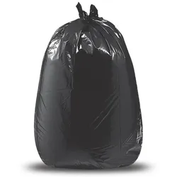 SWS 100 Bauschuttsäcke Müllsäcke für Bauschutt 120L 70x110 cm schwarz 100 my