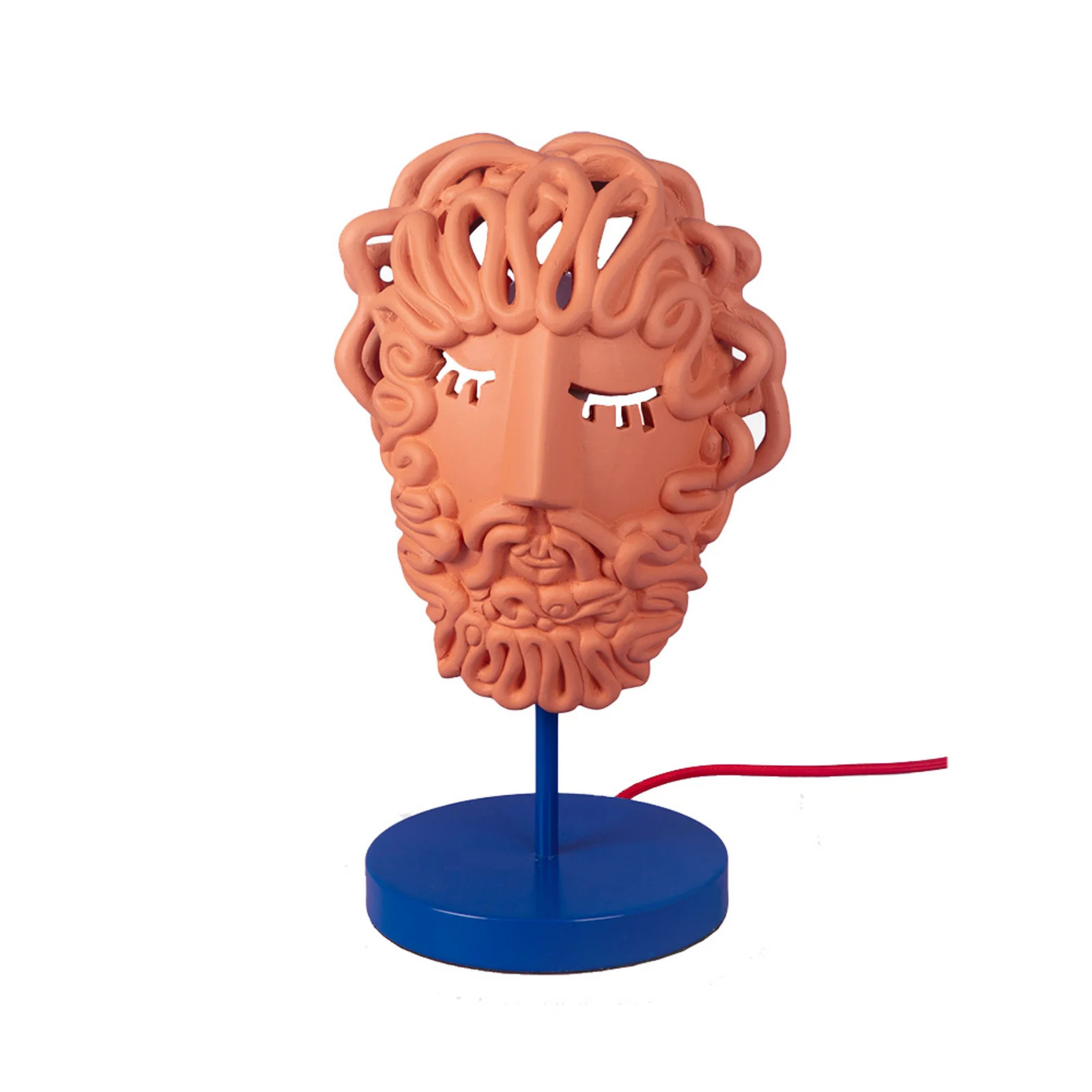 Seletti Ulysse Mask Tafellamp - Terracotta