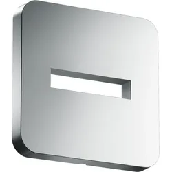 hansgrohe Rosette 35214800 130x130mm, softsquare, Wandmontage, Edelstahl-Optik