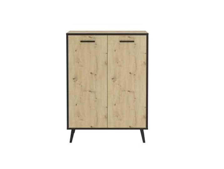 möbelando Kommode >PLAU 1< in Artisan Eiche Dekor - 68,5x93,5x33cm (BxHxT)