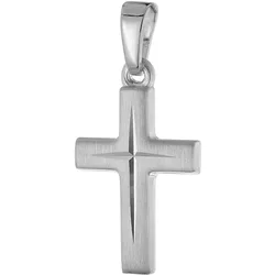 trendor 21311 Kinder Kreuz-Anhänger 925 Silber Rhodiniert 16 mm