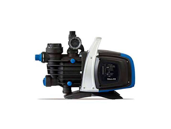 Tallas D-EBOOST 1100 Hauswasserautomat - 3.750 L/Std. - 1100W - Förderhöhe 45 m - Inkl. Wasserfilter - Trockenlaufschutz - Geräuscharm - Gartenpumpe