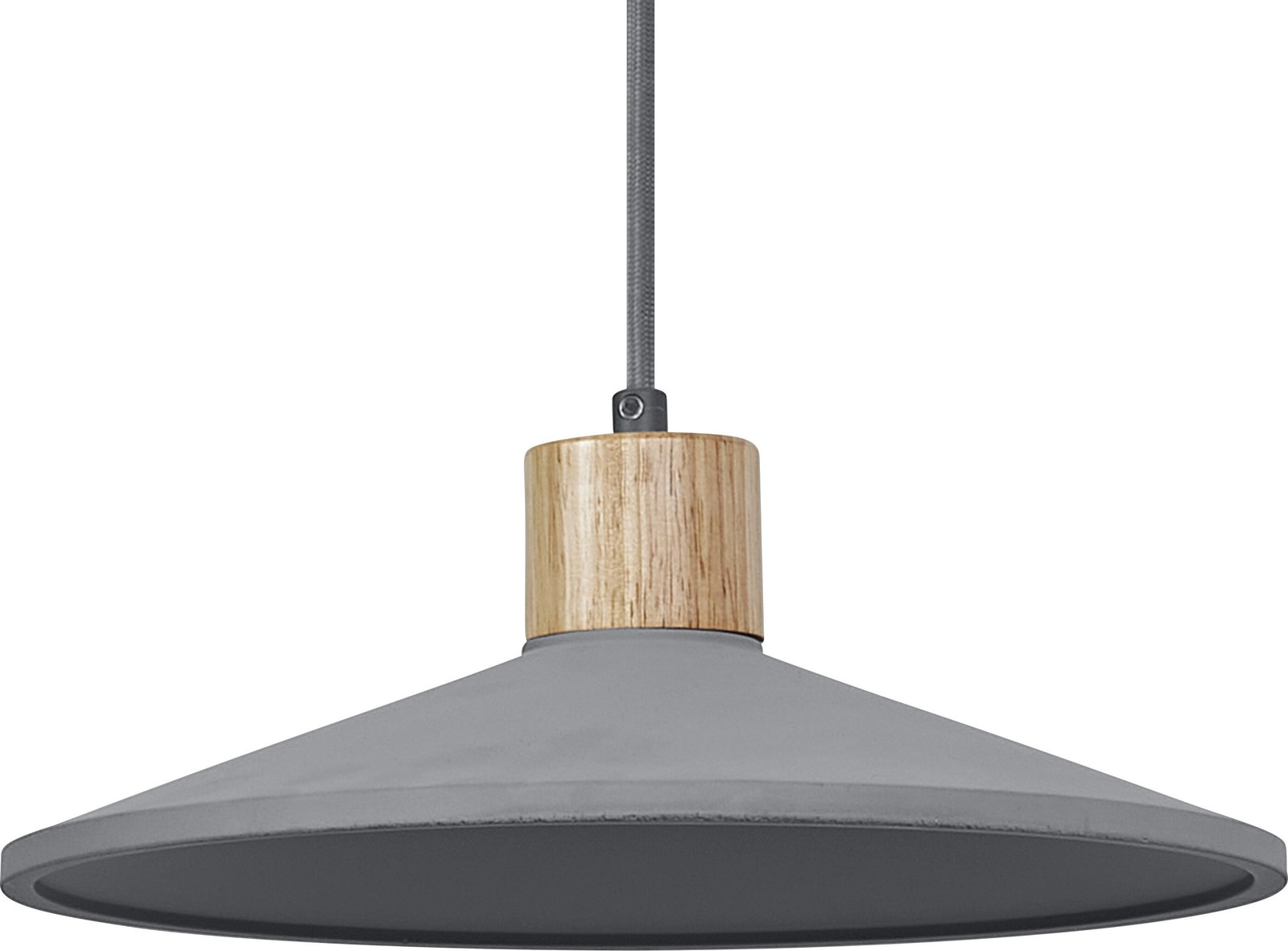 Osram Decor Concrete Wood hanglamp donkergrijs met beton en metaal, E27, 320 mm