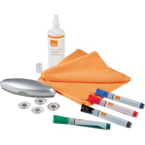 Nobo Magnettafel-Zubehörset 1905330, Starter-Set für Glas-Magnettafeln, 11-teilig