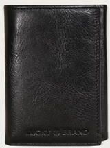 Lucky Brand Smooth Leather Trifold Wallet - Women's Accessories Clutch Wallet in Black, Size OneSize