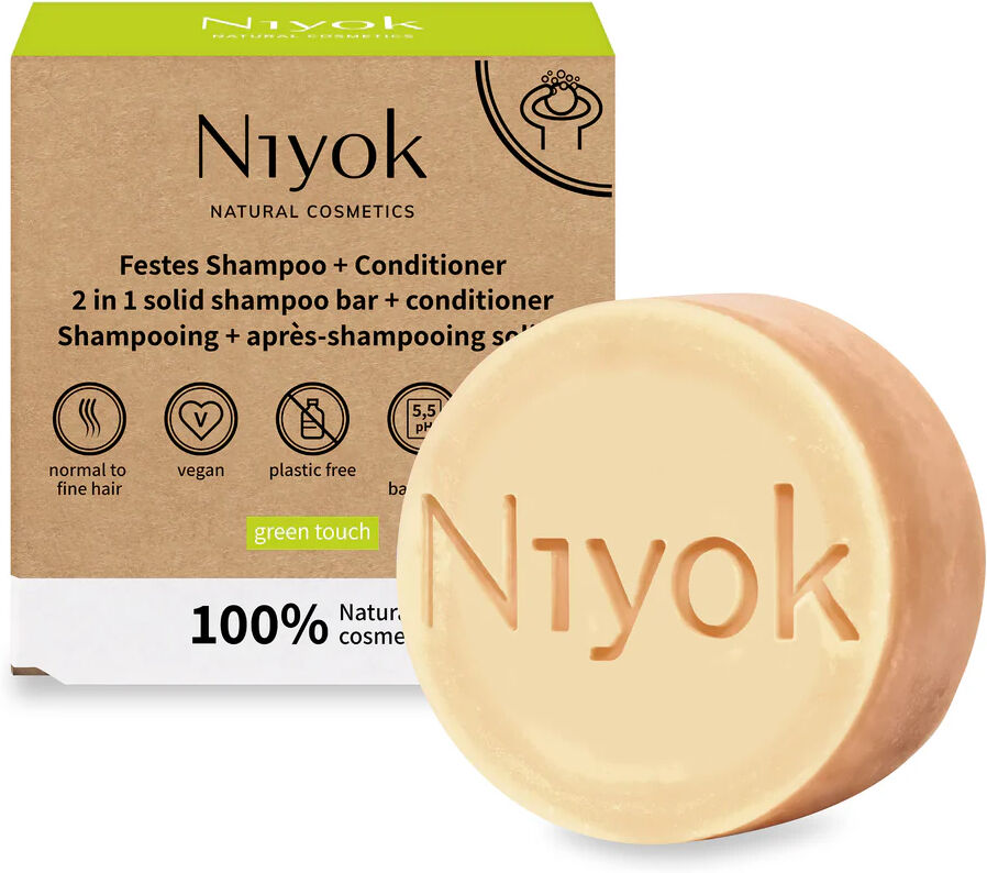 Niyok Green Touch Solid Shampoo + Conditioner 80g
