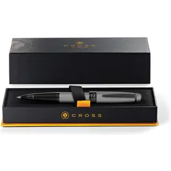 Cross, Schreibstifte, Rollerball Bailey Mattgrau, schwarze PVD Beschläge