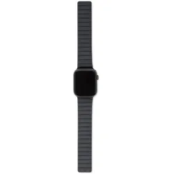 Cyberport magnetisches Silikonarmband LITE Schwarz 38-40mm (Flüssigsilikon, Silicone, Silikon, Silikonkautschuk), Uhrenarmband, Schwarz