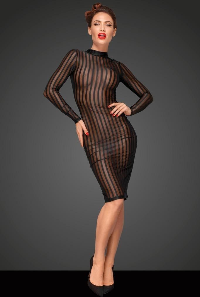 Noir HandMade Robe Longue en Tulle Elastique