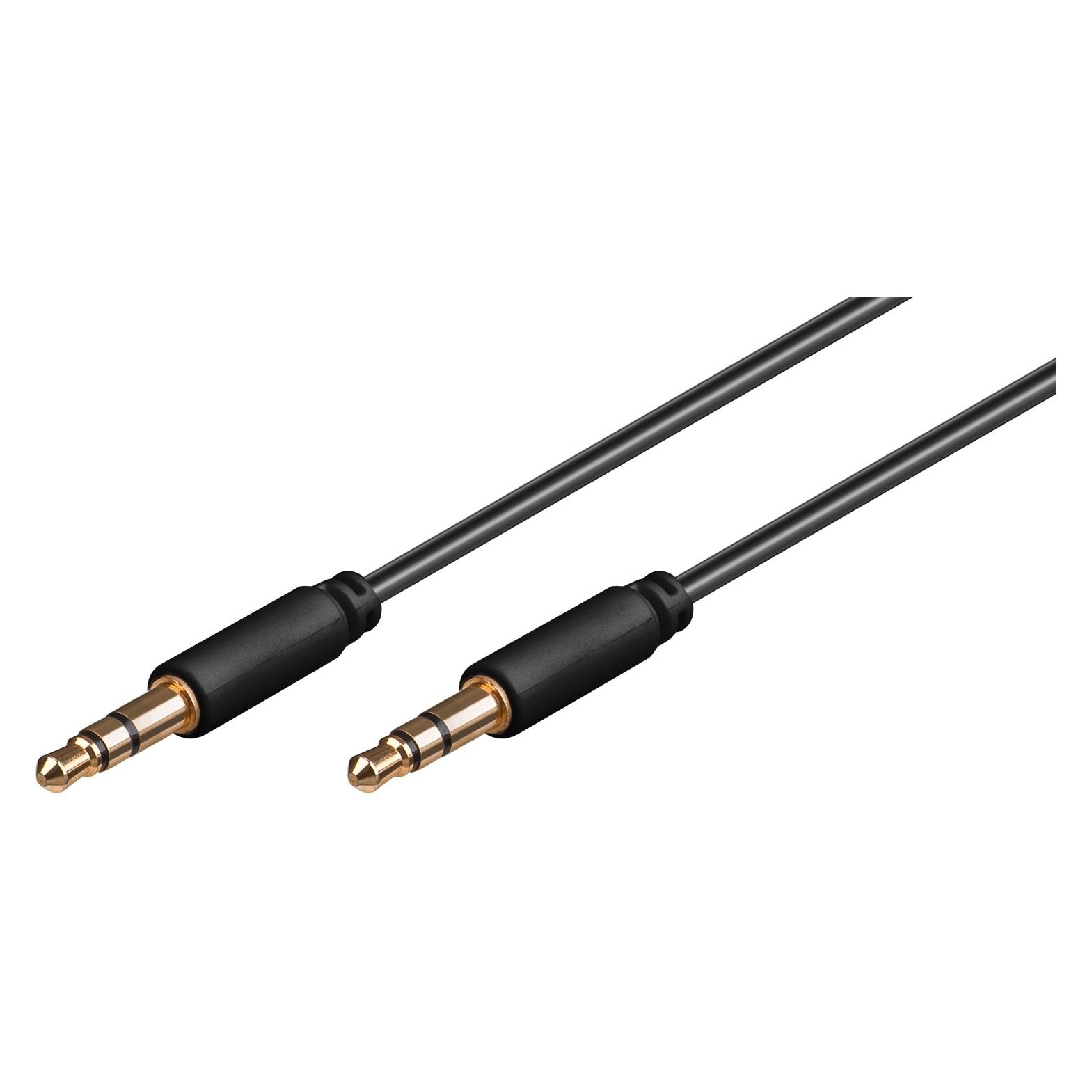 Goobay Audio Verbindungskabel AUX, 3,5 mm stereo 3-pol., slim, CU (0.50 m, AUX Kabel) (69116)