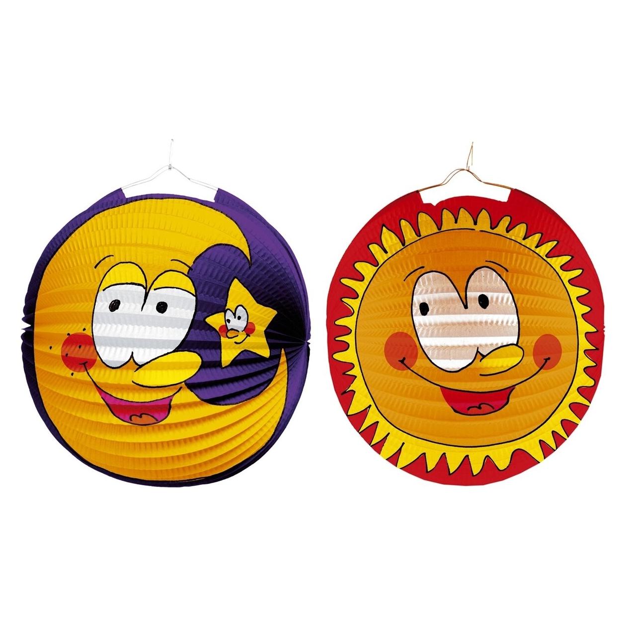 Amscan Lampion Mond sortiert (10 Stk.) (1413)