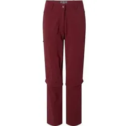 McKINLEY Damen Zipp-Off-Hose mit Insektenschutz "Mandorak", Größe 17 in Rot Rot