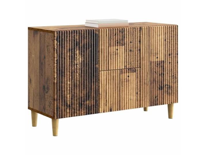 KTHLBRH Anrichte aus antikem Holz, 89 x 34,5 x 60 cm Vintage Design Aufbewahrungsschrank für Wohnzimmer Rechteckige Form Holz Engineered