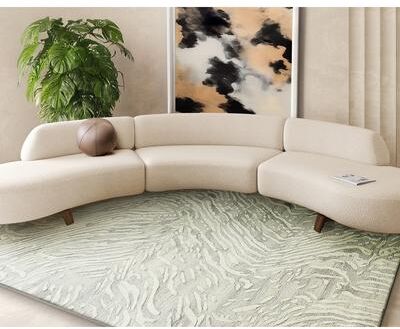 Exquisite Rugs Breckenridge Handmade Hand Tufted New Zealand Wool Beige/Ivory Area Rug.