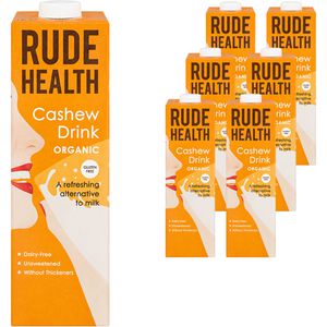 Rude-Health Cashewdrink Organic, BIO, zuckerfrei, je 1 Liter, 6 Stück
