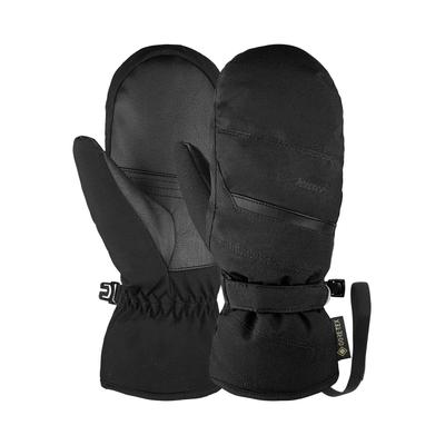 Fäustlinge REUSCH "Sandy Mitten", Damen, Gr. 6,5, schwarz, 90% Polyester, 10% Lederimitat, mehrfarbig, Handschuhe Fäustlinge, mit funktionalen Einsätzen