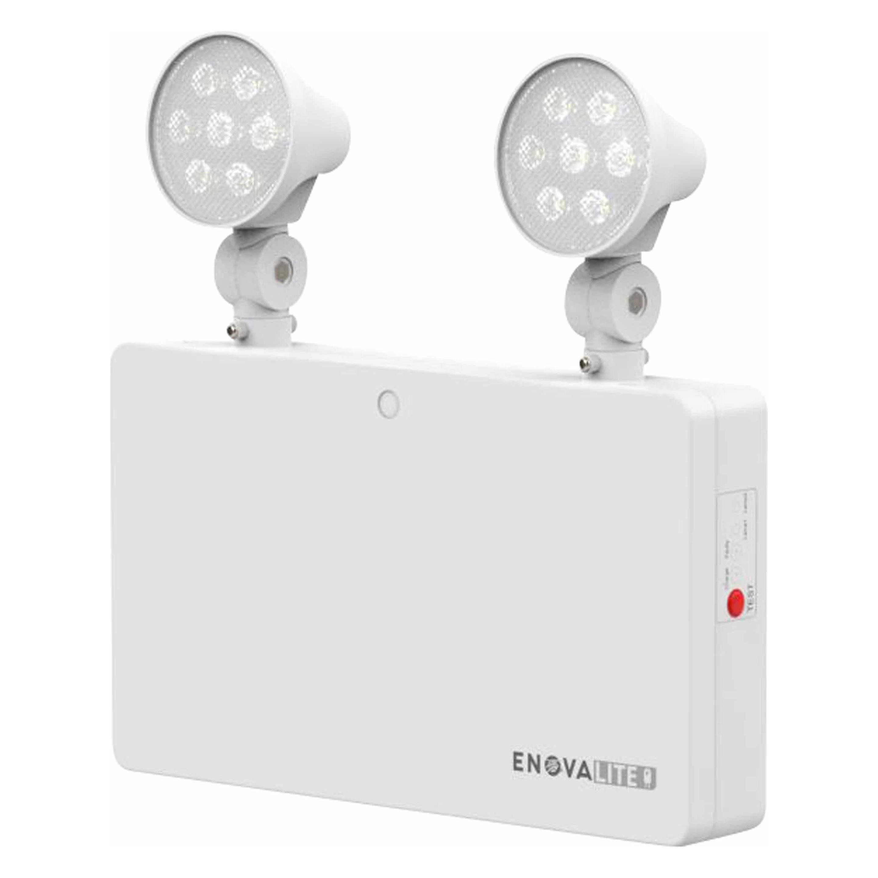 Enovalite LED-Fluchtwegleuchte, 3 W, Twin-Spot, Wandmontage (ELED200107)