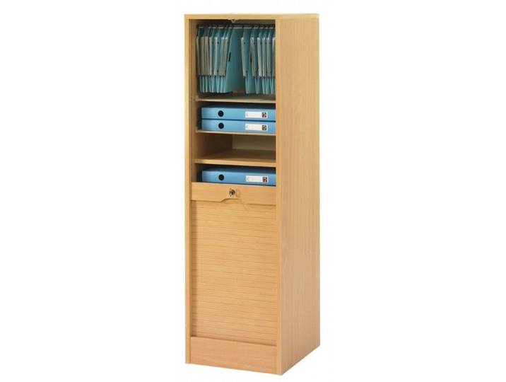 Classeur - Rido - Simple hauteur 140 cm - Bois - Panneaux de particules - Hêtre