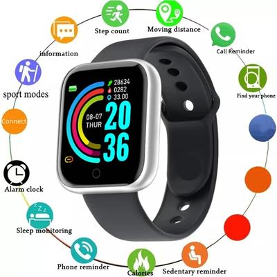 Uplifted Finds Smart Fitness Watch With Heart Rate Tracking Activity Monitoring And Message Alerts For Daily Wellness y68 Silver