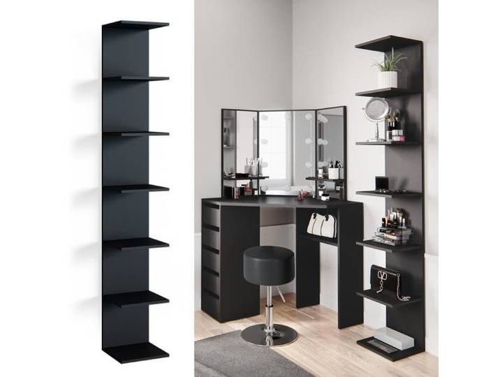 Etagère Paolo 30x190cm Noir Vicco 35087