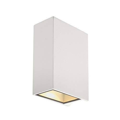 SLV Quad Wandopbouwarmatuur Wit - LED Buitenlamp met Warm Wit Licht (3000K) - IP44